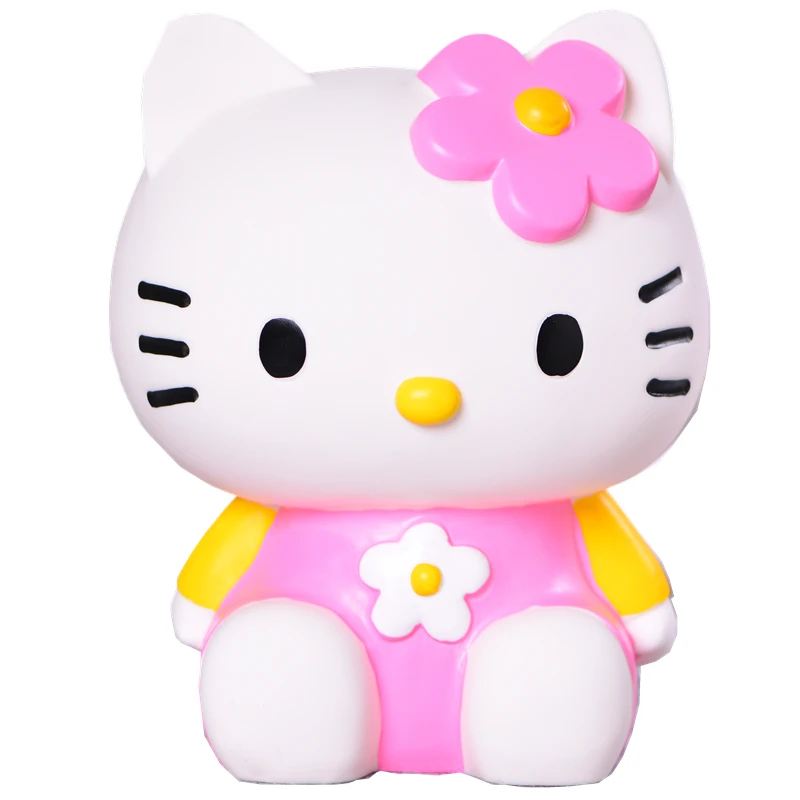 Милый Hello Kitty Силиконовый виниловый копилка для детей подарок на день