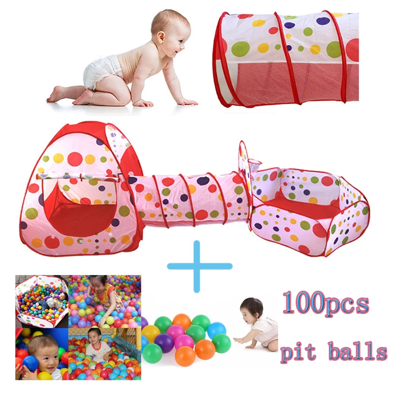 Детская складная палатка для детей мяч бассейн и вигвама туннель с Детский