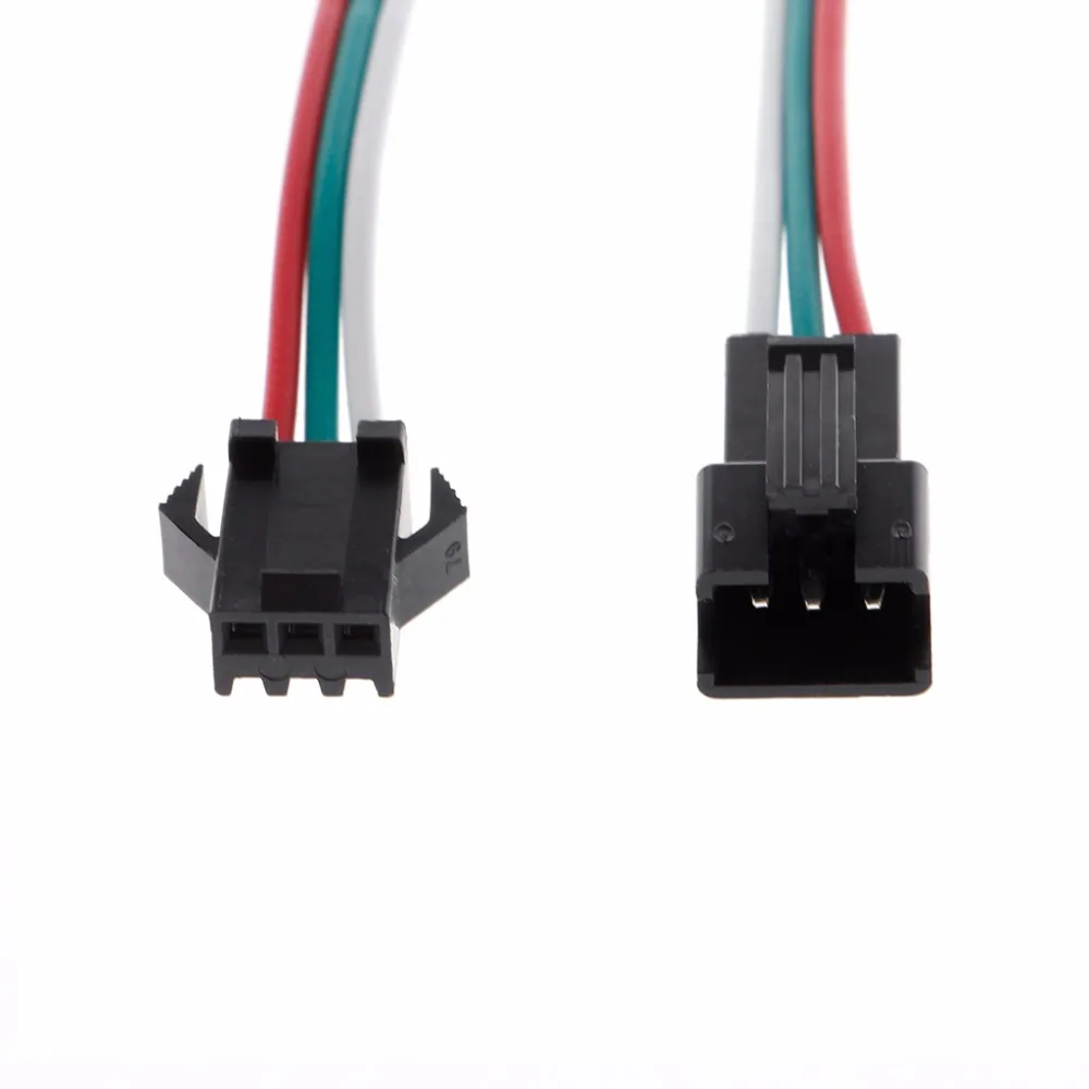 10 пар 3 Pin JST SM мужской разъем кабель для WS2812B WS2812 WS2811 светодиодные полосы лампы