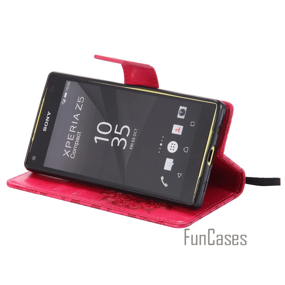 Рельефный чехол на магнитном замке coque sony Xperia Z5 компактный fundas E5803 E5823 4 6 &quot+