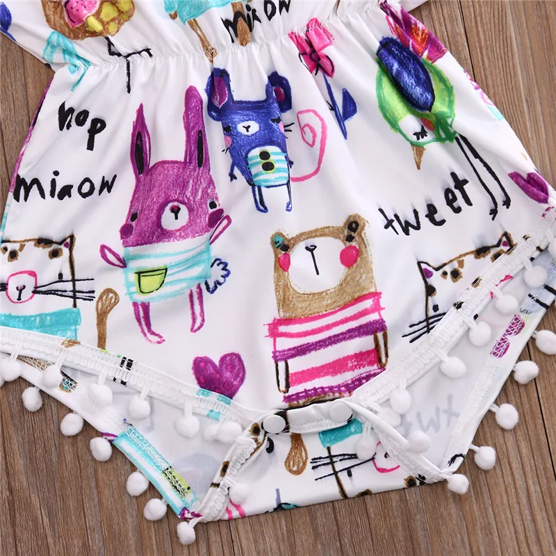 2017 детский хлопковый боди с цветочным принтом комбинезон одежда для маленьких