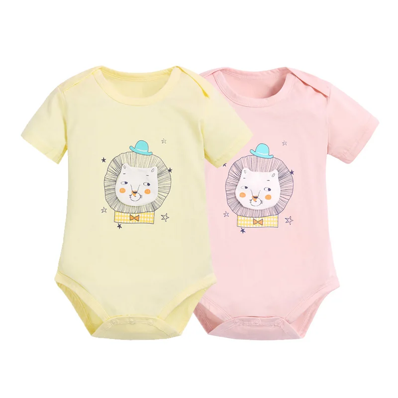 Детские комбинезон 2 шт. Детская Ropa одежда из хлопка детская летняя С короткими