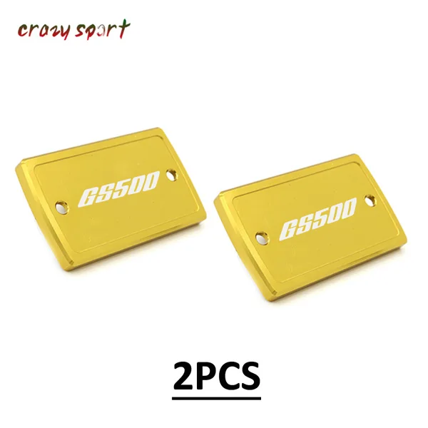 Gold 2PCS Передний тормозной цилиндр сцепления жидкость резервуар Крышка для SUZUKI GS500E GS500F GS 500E/500F GS500 E/F 2005 аксессуары для мотоциклов - Цвет: Gold 2PCS
