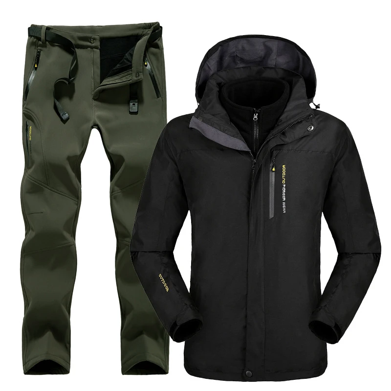 Зимняя Лыжная одежда Женский Бренд 2018 Премиум куртка и штаны теплый