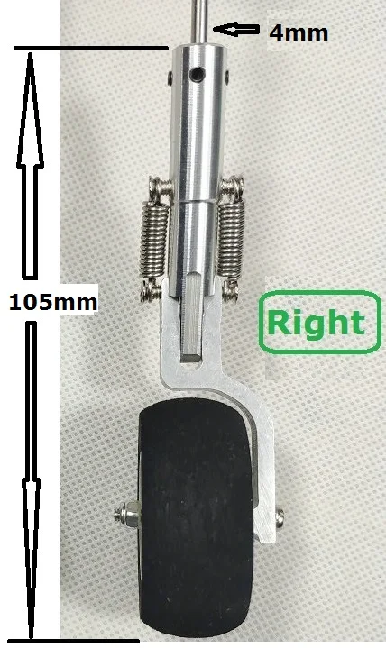 105mm right 4mm hole Металлическая основная посадочная Шестерня для DIY RC самолетов с различными опциями - Цвет: 105mm right 4mm hole