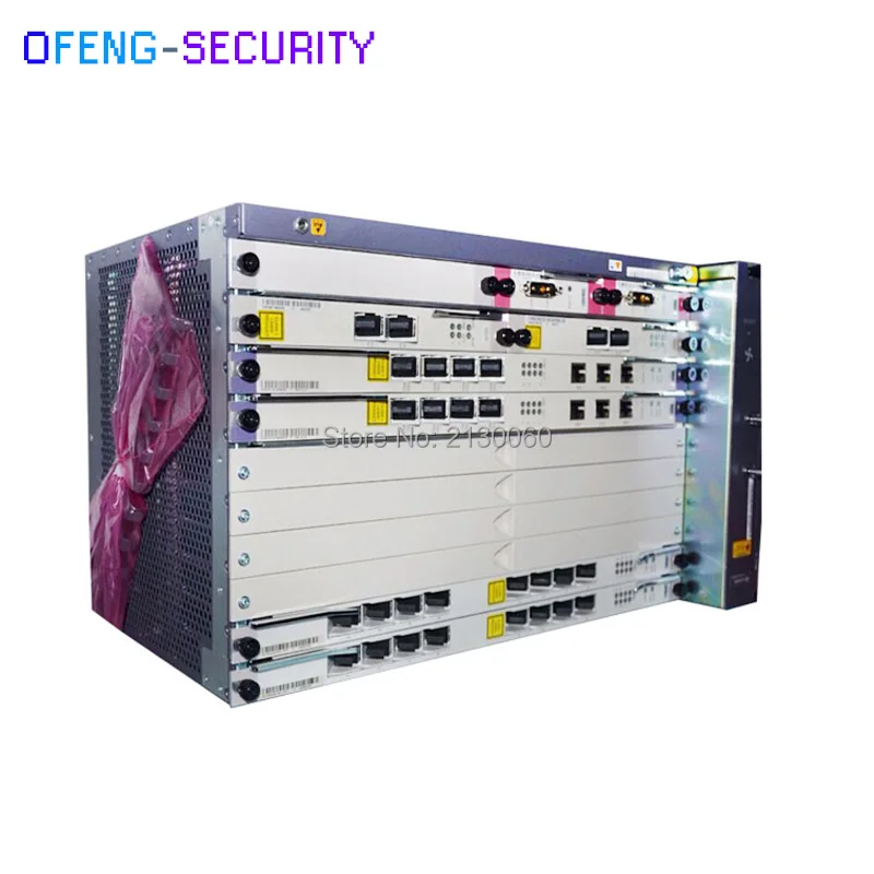 Fibra olt Huawei GPON MA5683T Оборудование для оптоволокна с шасси + вентилятор 2 * scun gicf PRTE X2CS