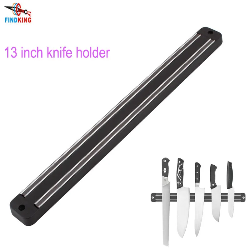 

FINDKING High Quality 13 inch Magnetic Knife Holder Wall Mount Black ABS Placstic Block Magnet Knife Holder For metal Knife
