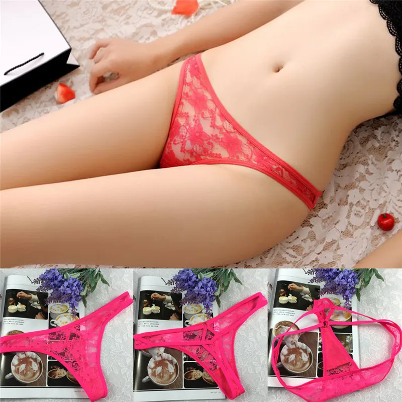 1 шт. женские трусики стринги прозрачные кружевные mujer ropa bragas кружевной ремешок