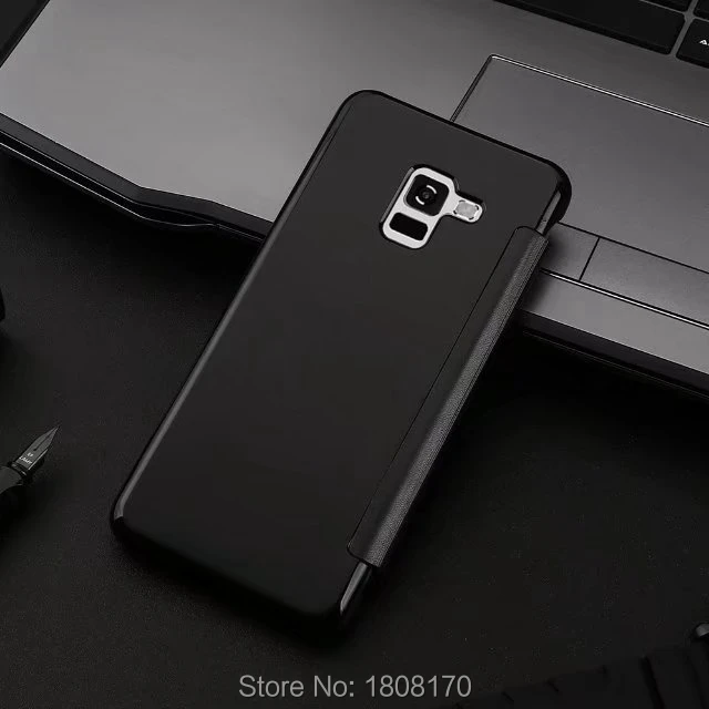 Кожаный чехол C-Ku Bling Mirror металлический флип-кейс для Samsung Galaxy (A8 A5 A7) 2018 A8 Plus