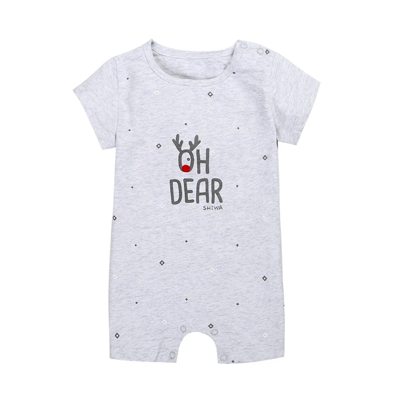 Детские летние комбинезоны с коротким рукавом хлопковый комбинезон мультяшным