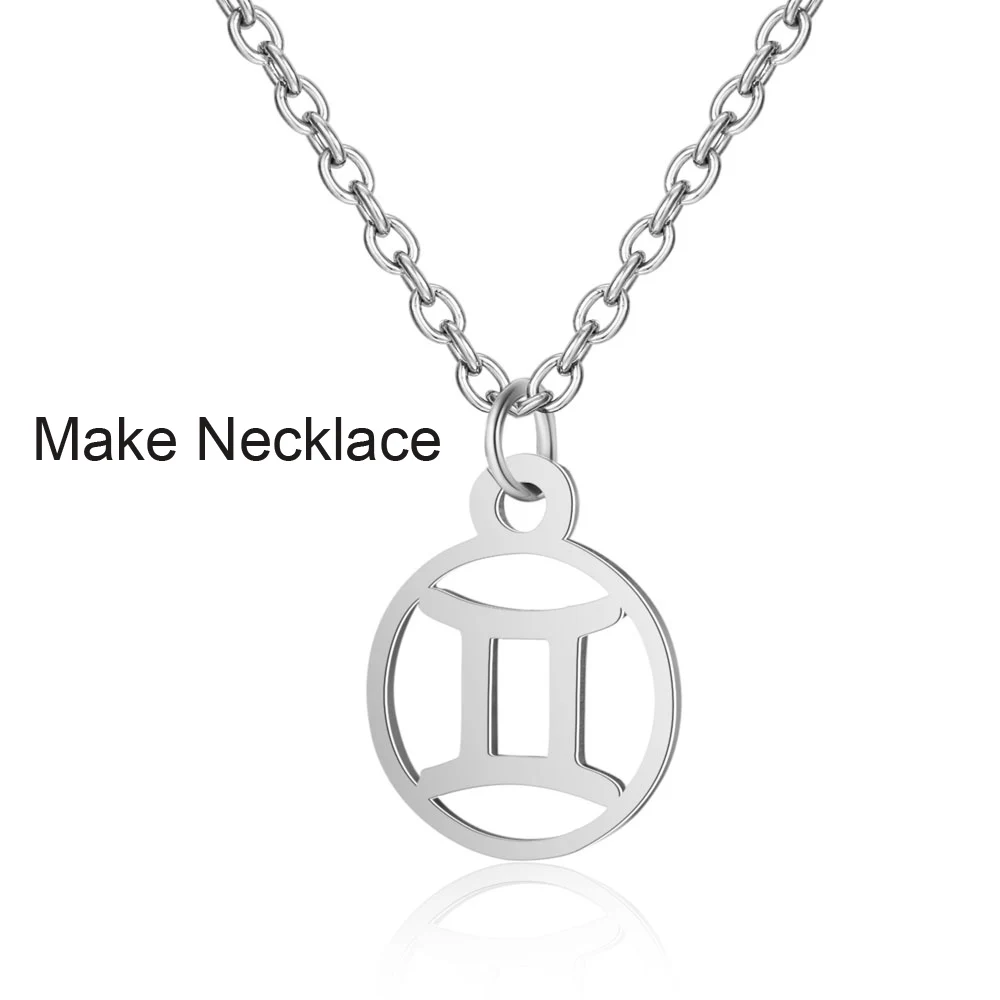 10 шт. подвеска из нержавеющей стали с созвездиями зодиака