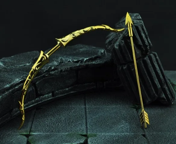 Cpeye металл лук и стрелы для Bandai Saint Seiya Ткань Миф EX Золотой Стрелец aiolos SC013