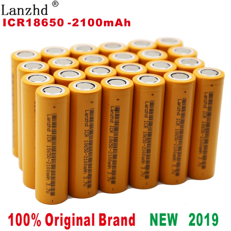 8-40 шт перезаряжаемая 18650 батарея 2100mAh литий-ионные батареи 3,7 V для samsung 18650 литиевая батарея для фонарика ноутбука игрушка