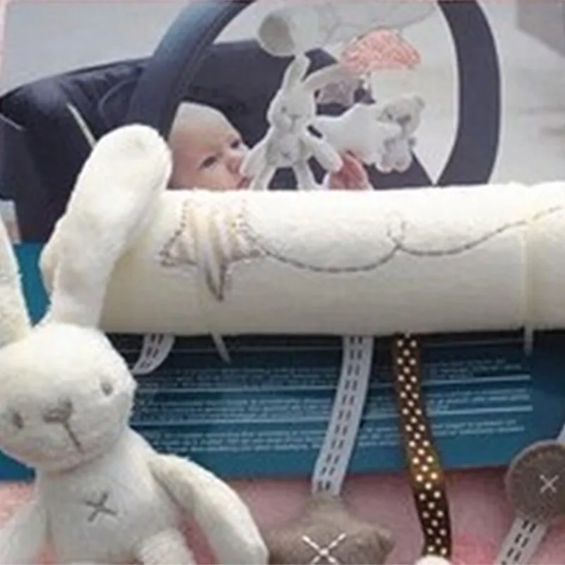 2019 плюшевый кролик детская коляска мобильная кроватка haning постельные - Фото №1