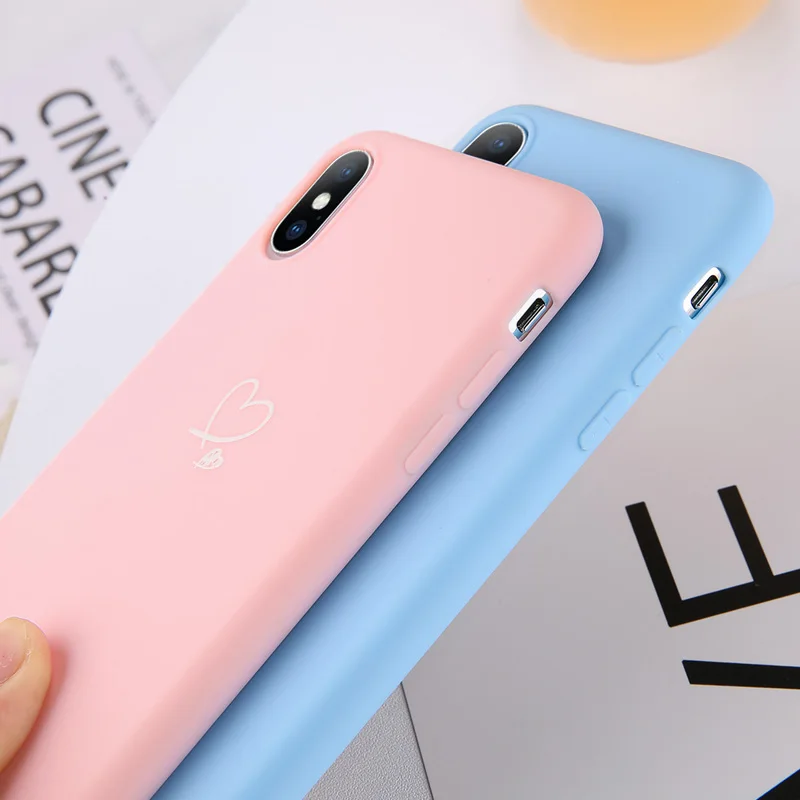 Чехол USLION для iPhone X XS XR Xs Max 6 6s 7 8 Plus 5 SE простой мягкий ТПУ чехол на заднюю панель