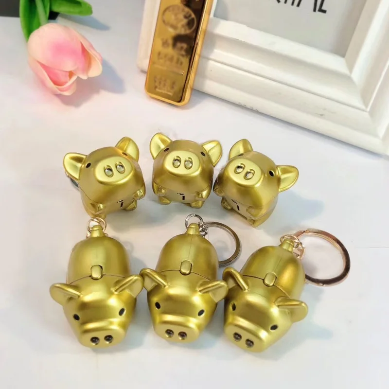 Новый палец брелки интерактивные детские животные Свинья брелок игрушка