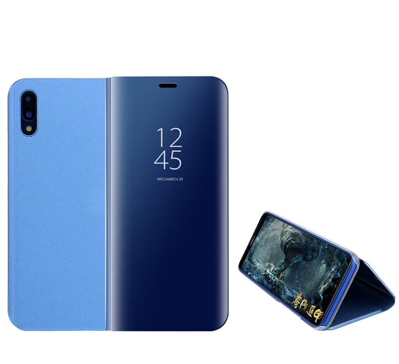 Чехол для P20 Pro с покрытием зеркало откидная крышка Huawei | Мобильные телефоны и