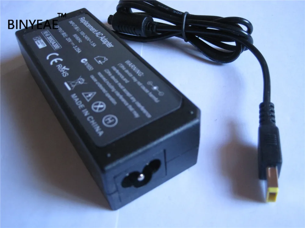 20V 3.25A 65W AC /DC адаптер питания зарядное устройство для Lenovo IdeaPad Touch S210 S510p U330p U430p|charger