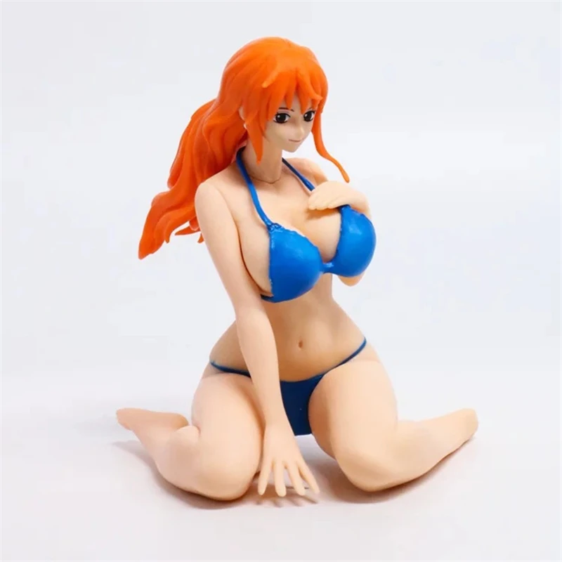 

Цельный купальник CREATOR X CREATOR Nami Ver. Привлекательные ПВХ фигурки, коллекционные модели игрушек, кукла 10 см, синий цвет