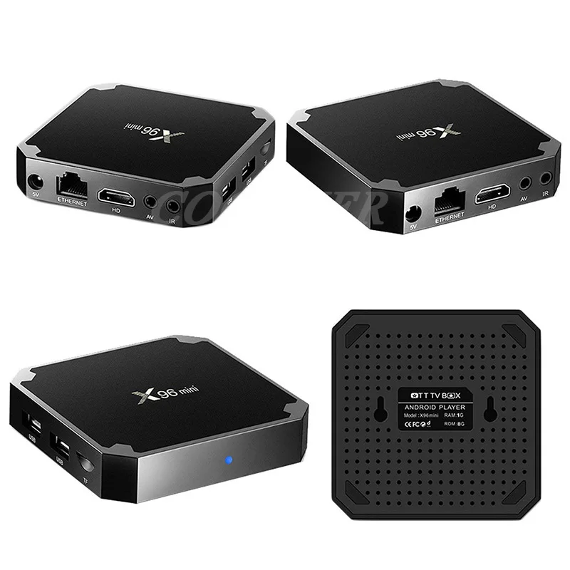 X96 Мини ТВ приставка Android 7,1 OS WiFi Смарт ТВ приставка 2 Гб 16 Гб Amlogic S905W четырехъядерный ТВ приставка 1 ГБ 8 ГБ X96mini медиаплеер