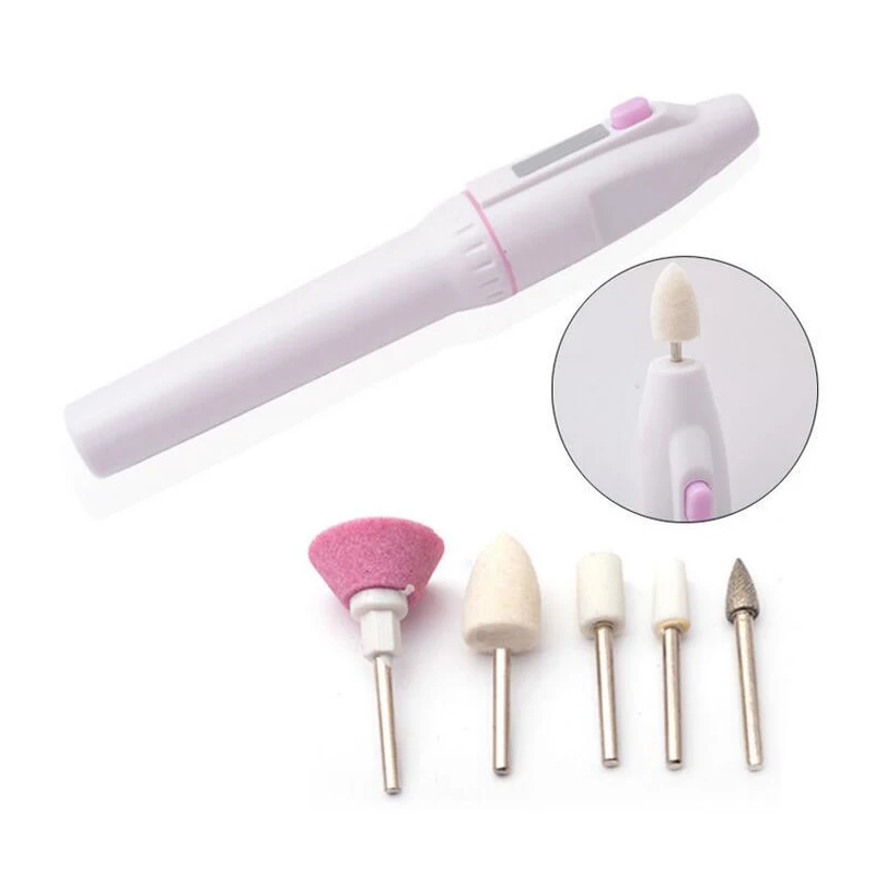 5 в 1 насадки для маникюрного станка, профессиональный электрический инструмент для маникюра и педикюра.