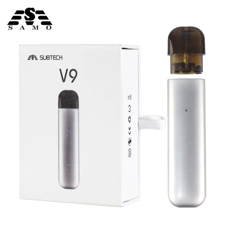 Оригинал SUB TWO pod vape электронная сигарета жидкая V9 набор LED 350 мАч 1 мл бак 1.4ohm