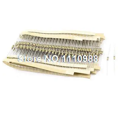 

400 Pcs Axial Lead Through Hole 1/4W 5% 750K Ohm Carbon Film Resistor