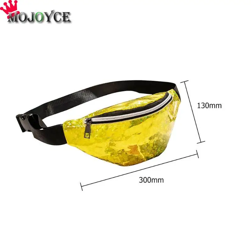 

2020 Sports Fashion Women Ladies Sequins Waist Packs Simple Girls Teenage PU Leather Zipper Shoulder Bags Chest Bag