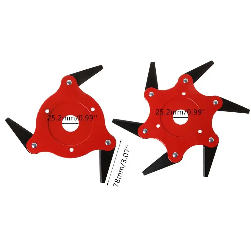 

3/6Teeth Blades Manganese Steel Mower Grass Trimmer Head Cutter Blade For Garden Lawn Machine Accessories Power Tools New