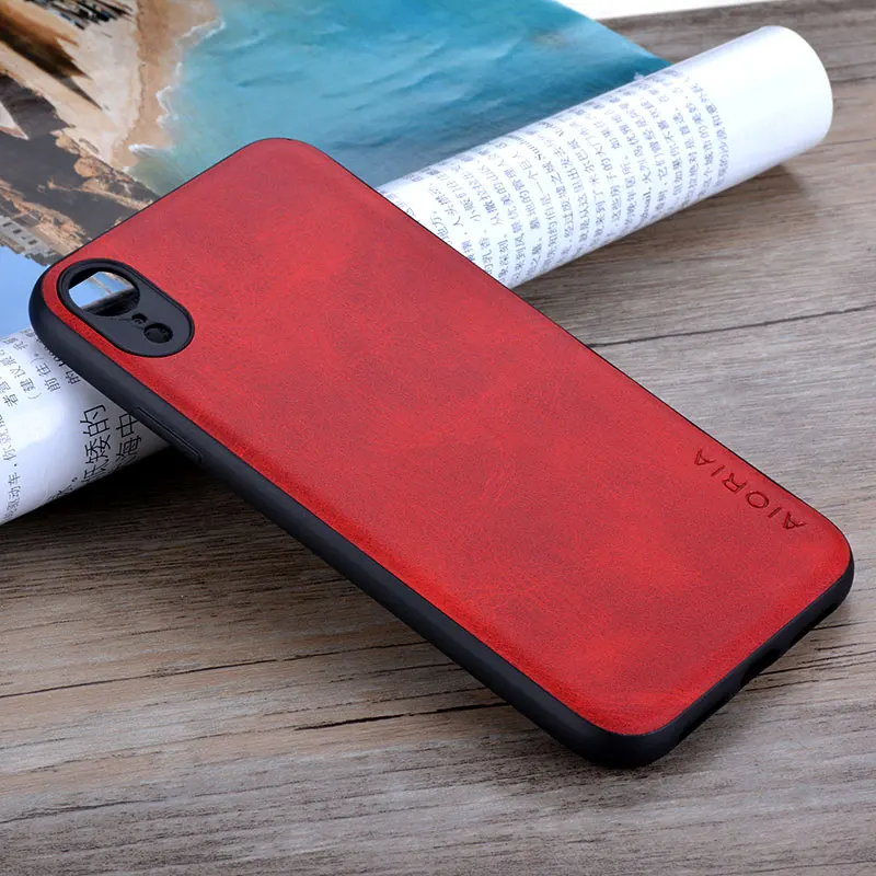 Чехол для iphone XR X XS Max роскошный винтажный кожаный чехол для iphone xr x xs max чехол для телефона coque capa модный