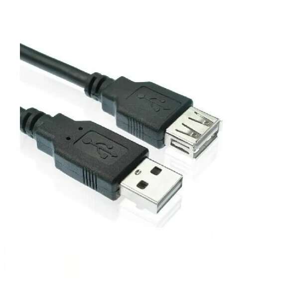Черный Удлинительный кабель USB 2 0 3 м штекер А гнездо м/ф свинцовый удлинитель с