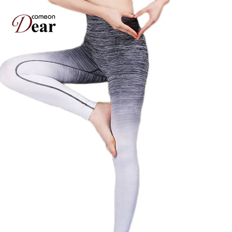 Comeondear Slim Leggings Women Adventure Time Gradual Change Breathable Workout Legging Hot Sale Fitness TK2441 | Женская одежда