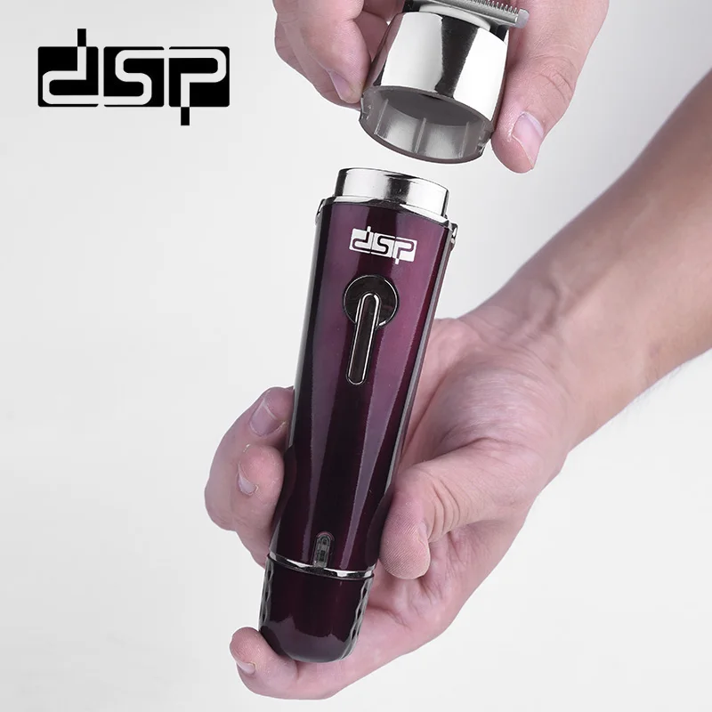 Перезаряжаемый триммер для волос DSP 5 в 1 титановая машинка стрижки электробритва