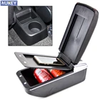 Подлокотник для Skoda Fabia 2 2008-2013, двухслойный подлокотник, центральный контейнер для хранения, подстаканник 2009 2010 2011 2012