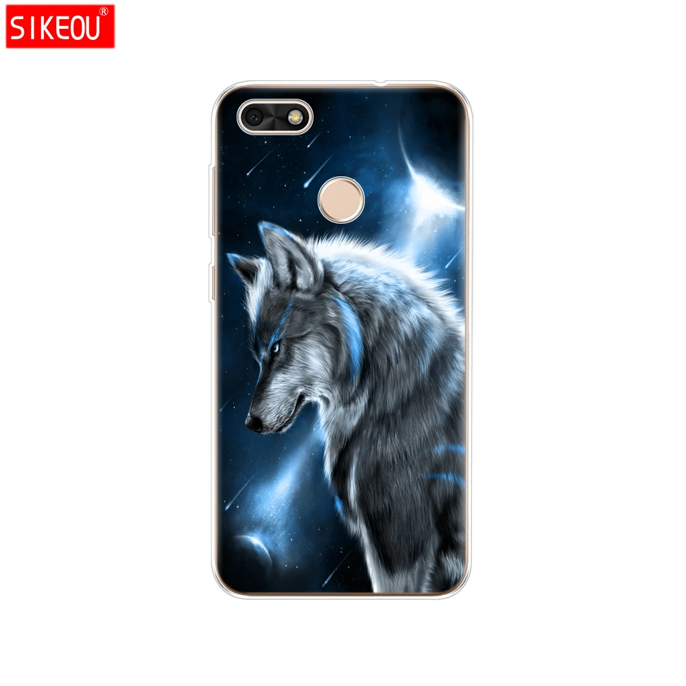 12057 Силиконовый чехол 5," huawei P9 Lite Mini, Мягкий ТПУ huawei Nova lite SLA-L22 чехол для задней панели huawei Y6 Pro чехол с котом и цветами - Цвет: 12057