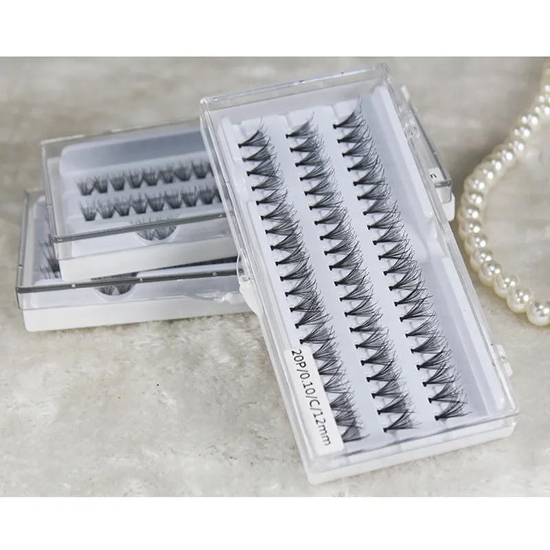 

60pcs Professional Makeup Thick Individual Cluster Eye Lashes Grafting Fake False Eyelashes