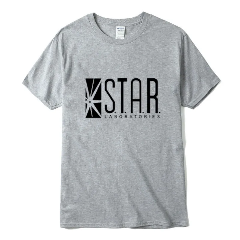 Супермен Серии Мужчины майка ЗВЕЗДЫ S. T. A. R. labs Летом 2017 новая мода Уличная