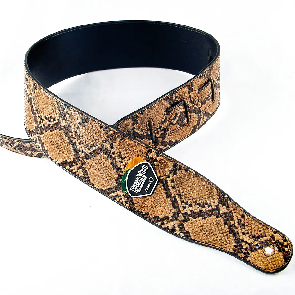 Snakeskin brand guitar strap bass widening folk straps electric | Спорт и развлечения