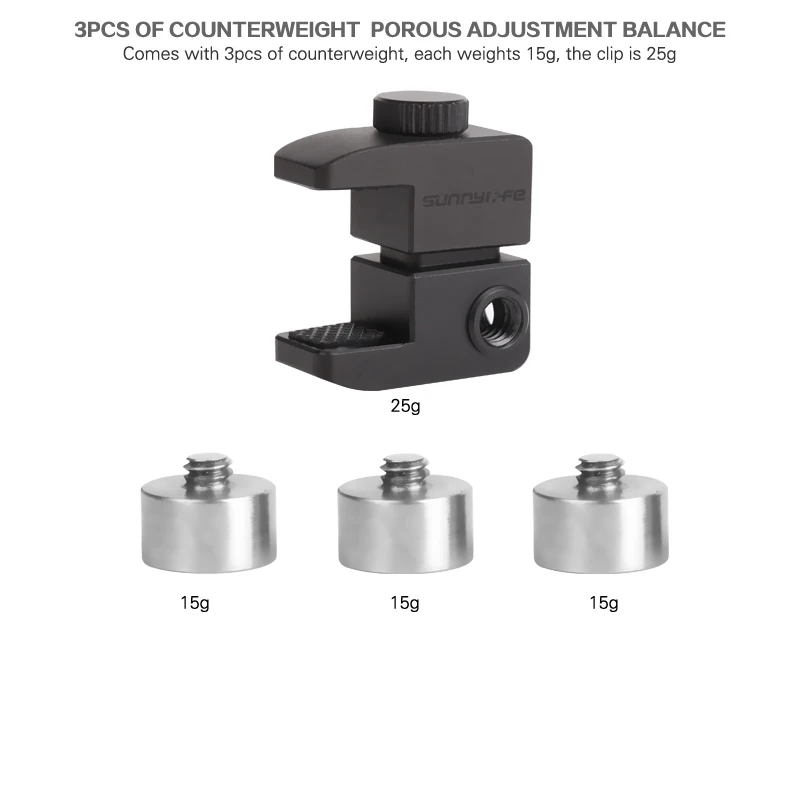Ручной Стабилизатор противовесов адаптер для DJI osmo Mobile 1 2 Smooth 4 Q камера мобильный