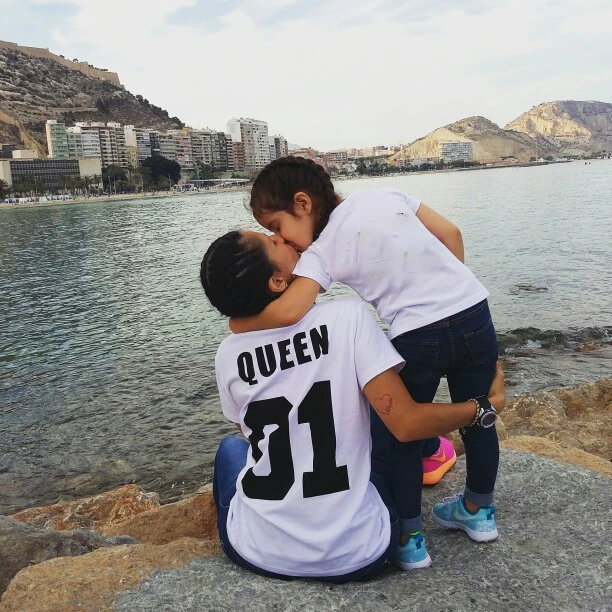 Летняя Повседневная футболка с буквенным принтом король и Королева новые