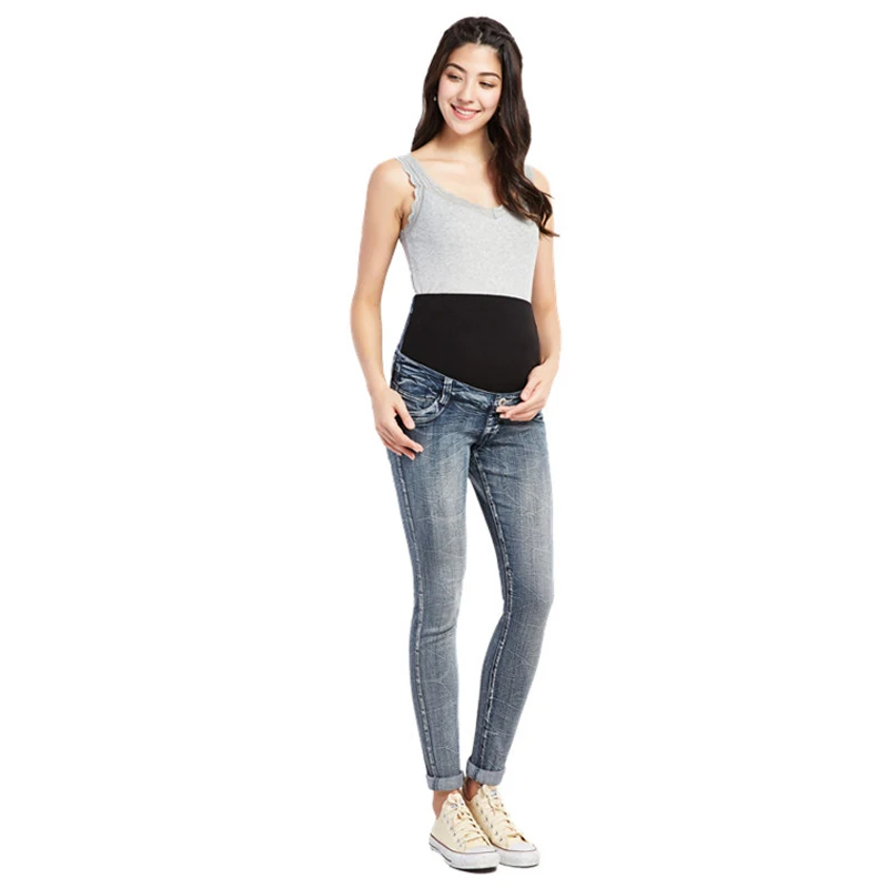 Брюки женские джинсовые для беременных с эффектом эмоции|maternity jeans pants|maternity jeanspants