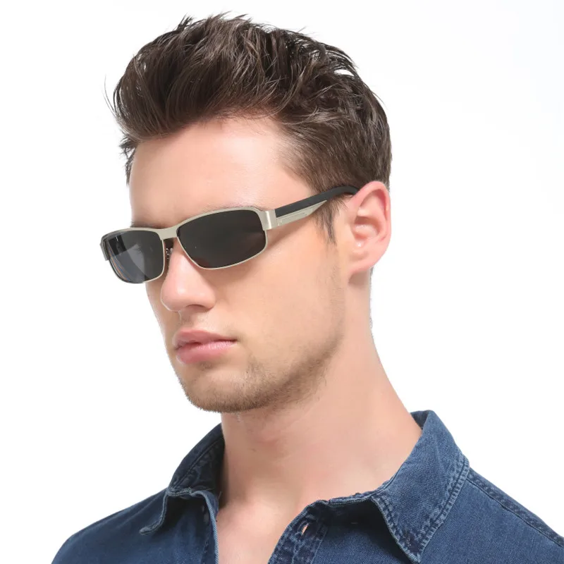 Классические винтажные мужские солнцезащитные очки брендовые поляризованные