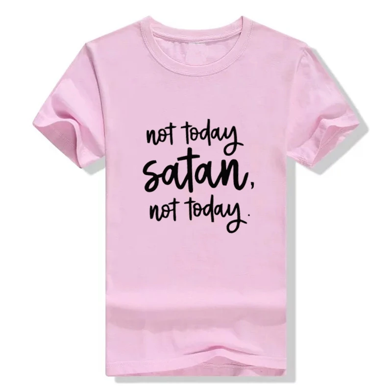 Not Today сатана с круглым вырезом летняя Высококачественная Модная хлопковая