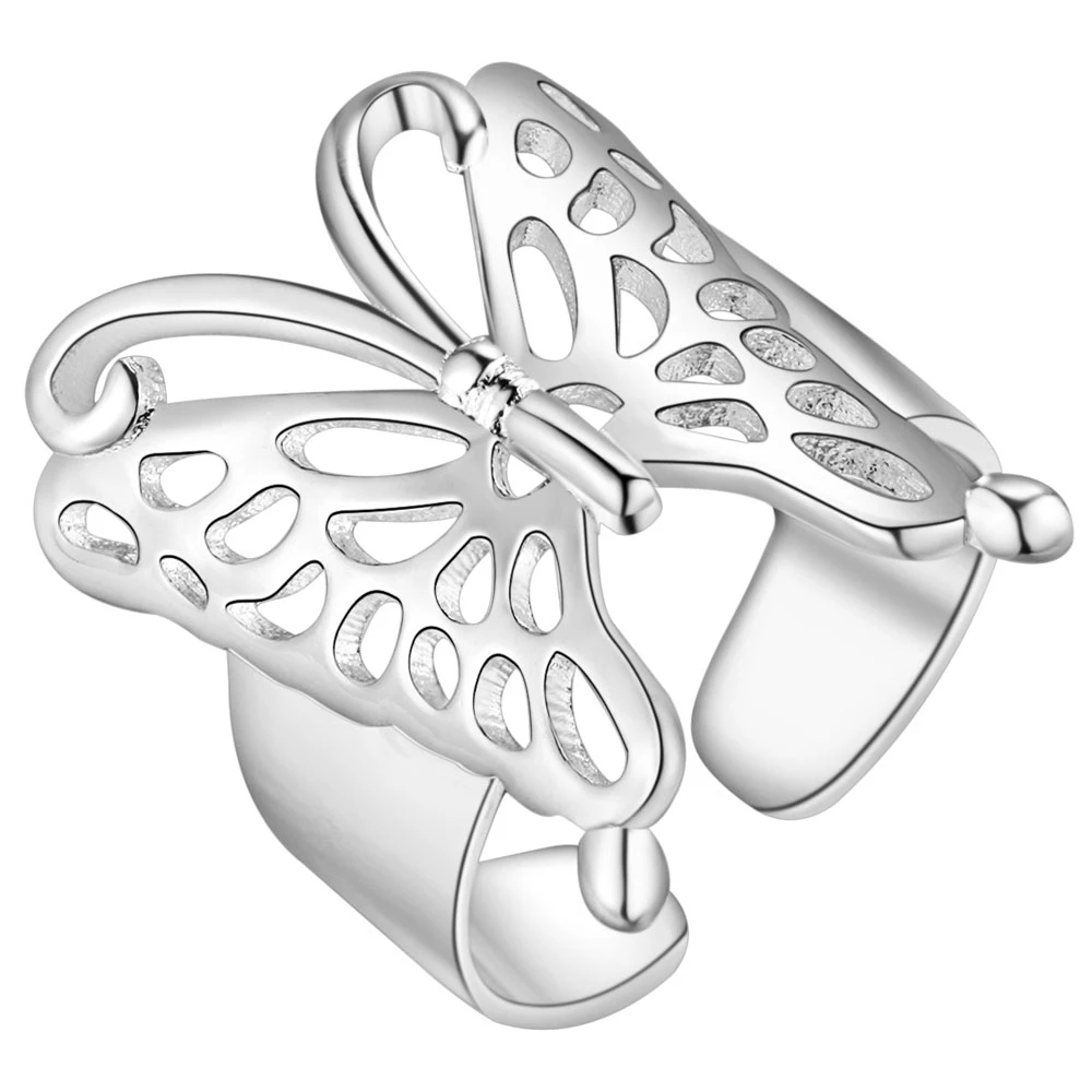 Ювелирные изделия 925 покрытое серебром кольцо Очаровательная Роза свадебные