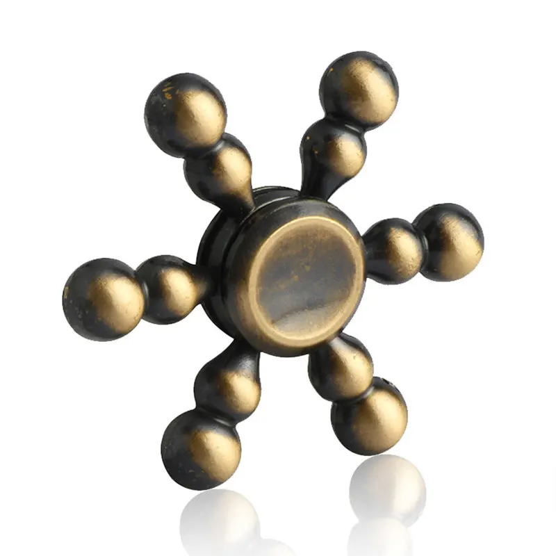 Шесть рук в красочном спиннинге EDC ручные Спиннеры аутизм СДВГ Дети