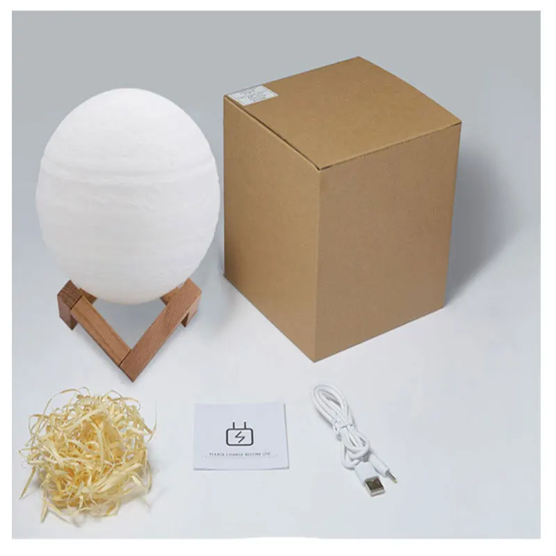 Модные 3D принт Юпитер лампа Home Decor луна USB Перезаряжаемые сенсорный затемнения