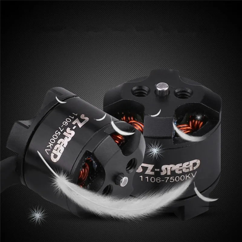RC части SZ скорость 1106 7500KV 2 3 S безщеточный для Радиоуправляемый Дрон FPV Racing Quad