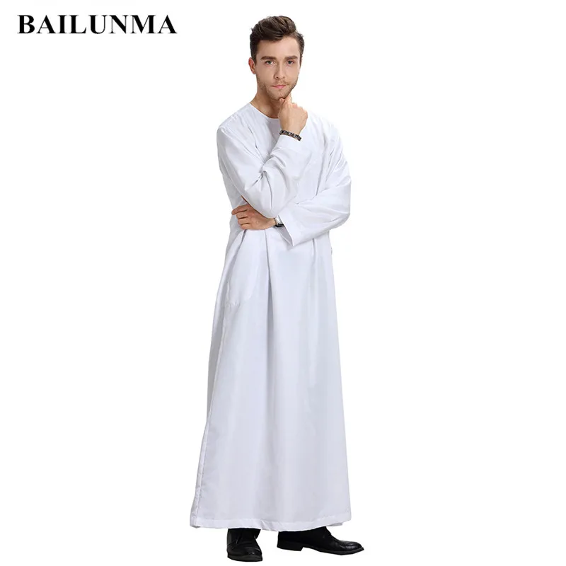 Повседневная одежда thobe для мужчин мусульманская хадж белая BTH808|thobe for men|islamic