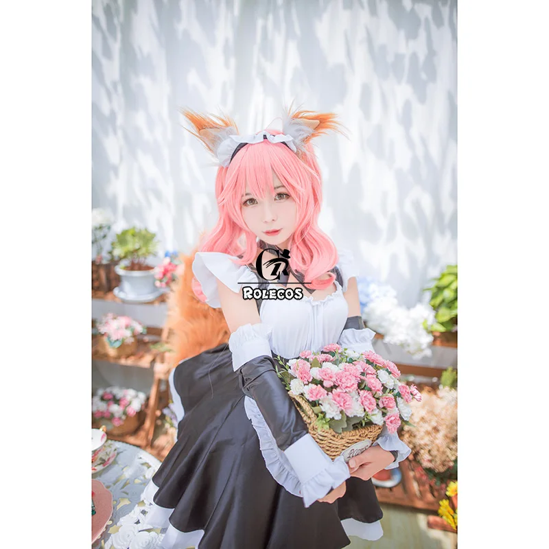 ROLECOS японский Fate/EXTELLA Tamamo no Mae карнавальный костюм горничной полный комплект