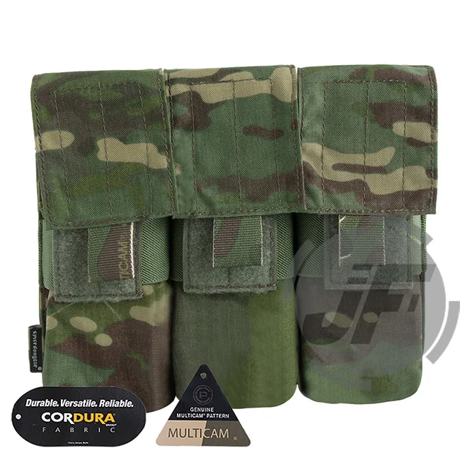 Emerson Тактический 5,56. 223 тройной подсумок Emersongear MOLLE PALS патроны держатель подсумок для M14 M16 ar15-мультикам - Цвет: MCTP